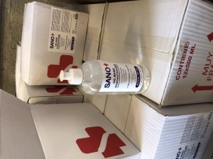 Flacon 500ml de gel hydroalcoolique