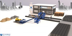 Machine de AGGLOS OTT4A brique agglos pave bordure hourdis