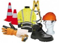 Lot de marchandise EPI : Chaussures, gants et vêtements de travail et équipements de pr...