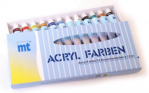 Lot de 12 Peintures Acryliques