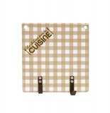 Accroche torchons à carreaux - beige
