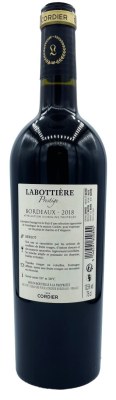 AOC Bordeaux Maison Cordier Labottière Prestige rouge 2018 75cl
