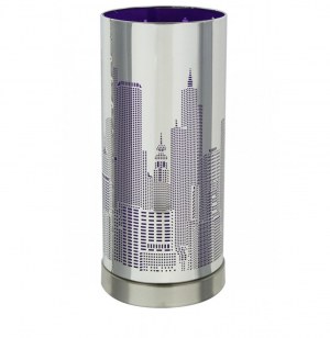 Lampe tactile à 3 intensités - violet - city - système touch alluma