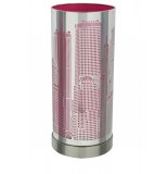 Lampe tactile à 3 intensités - rose - city - système touch allumage
