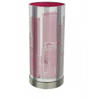 Lampe tactile à 3 intensités - rose - city - système touch allumage