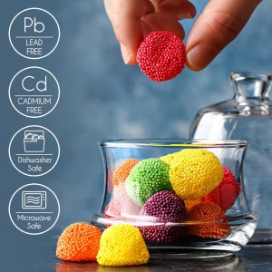 Cloche, Bols à Dessert en Verre Avec Dôme