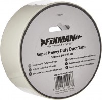 DESTOCKAGE EXCLUSIF  Fixman Adhésif toilé ultra robuste Blanc 50 mm x 50 m