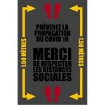 Tapis spÃ©cial Distances sociales COVID19