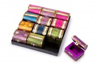 Lot de 12 Boîtes à Bijoux Colorées