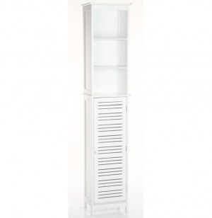 Colonne de salle de bain - blanc - meuble de rangement