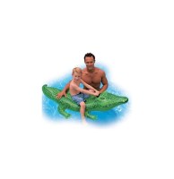 Crocodile gonflable à chevaucher - jeu de piscine intex