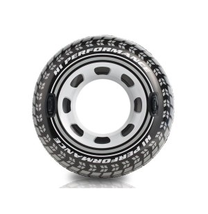 Bouée pneu gonflable - 114 cm - jeu de piscine ou de plage