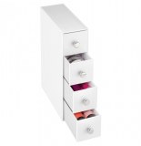 Boîte de rangement 4 tiroirs - interdesign - blanc