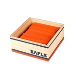 Kapla - carré de 40 planchettes en bois - orange - série 332