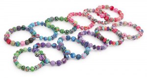 Lot de 12 Bracelets "Fimo Perles"