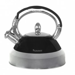 Bouilloire professionnelle sifflante - noir - schumann