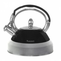 Bouilloire professionnelle sifflante - noir - schumann