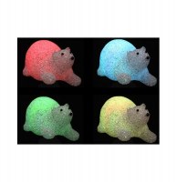 Décoration lumineuse en forme d'ours - allongé - décoration lumineu