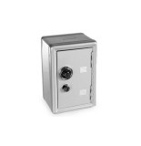 Coffre fort métal - tirelire sécurisée - assorti de couleurs