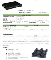 Palette en plastique