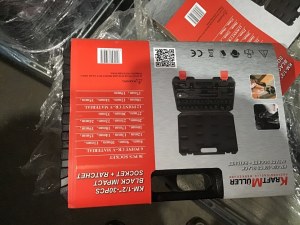 KRAFTMULLER DOUILLE À CHOCS + CLIQUET 1/2"-30PCS /KRAFTMULLER 1/2"-30PCS-BLACK IMP...