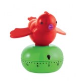Minuteur oiseau - vert et rouge - timer emy
