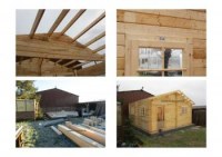 Chalet de5x8 3 fenêtres 1 porte vitrée