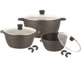 BATTERIE DE CUISINE EN PIERRE 12 PCS SATOSHI