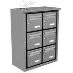 Boite aux lettres collective extÃ©rieure inox Embrun