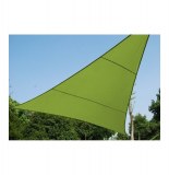 Voile d'ombrage triangulaire - vert - toile solaire 3 x 3 x 3 m