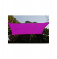 Voile d'ombrage rectangulaire - rose framboise - toile solaire 3 x 4 m