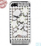 Grossiste,fournisseur chinois : Fleur et Perle Case Surface rigide pour iPhone 5