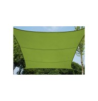 Voile d'ombrage rectangulaire - vert - toile solaire 3 x 4 m