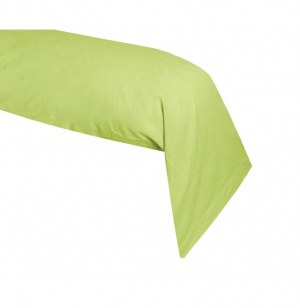 Taie de traversin - vert anis - 85 x 185 cm