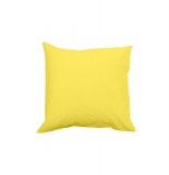 Taie d'oreiller 65 x 65 cm - jaune - 100% coton