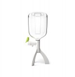 Grande fontaine à boisson - oiseau vert - qualy - avec résevoir