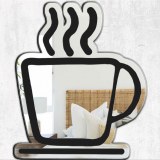 Miroir en forme de tasse à café