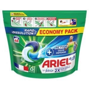Palette Lessives 60 cartons Ariel pods