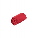 Drap housse 90 x 190 cm jersey - rouge - 100% coton extensible