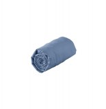 Drap housse 90 x 190 cm jersey - bleu - 100% coton extensible