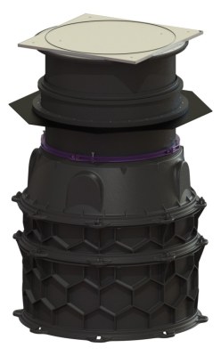 Kessel Schachtmodul H 03 – Accès Ø 800 mm – Classe A/L 15 – Étanchéité WU