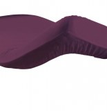 Drap housse 160 x 200 cm - violet - 100% coton 57 fils