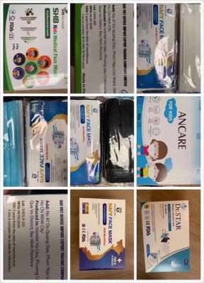 Masques 4 plis médicales adultes enfants fabrication Vietnamienne