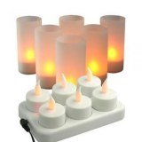 Plateau Six Bougies LEDS