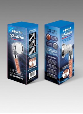 Lot Douchettes économie d'eau avec billes thermales