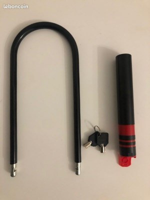 Grand Antivol U avec Fixation vélo pour vélo Scooter Moto 195x320mm