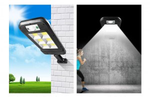 LAMPE DE RUE SOLAIRE 120LED TÉLÉCOMMANDE + MANDRIN XW-D60