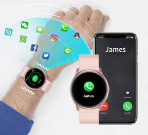 MONTRE SMARTWATCH POUR FEMMES POUR IPHONE SAMSUNG HUAWEI KW19