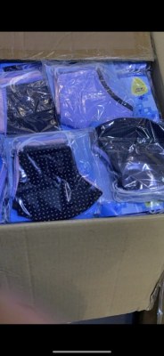 Masque en Tissus élégant Lavable et antibactérien 3 couches (uni)