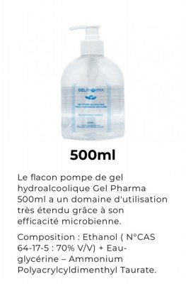 GEL HYDROALCOOLIQUE MADE IN FRANCE